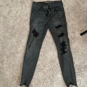 Distressed jeans